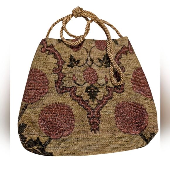 Vintage‎ Women's Floral Tapestry Embroidered Bag - Picture 1 of 4